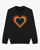 LGBTQIA+ Heart Sweatshirt